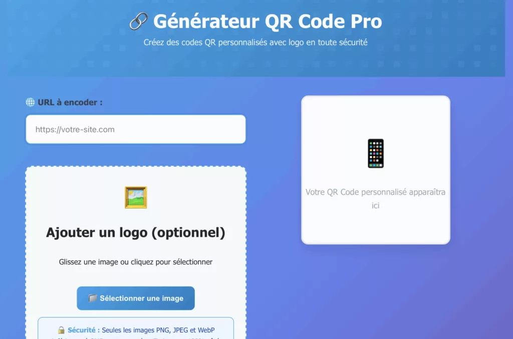 Generateur de QR Code avec logo