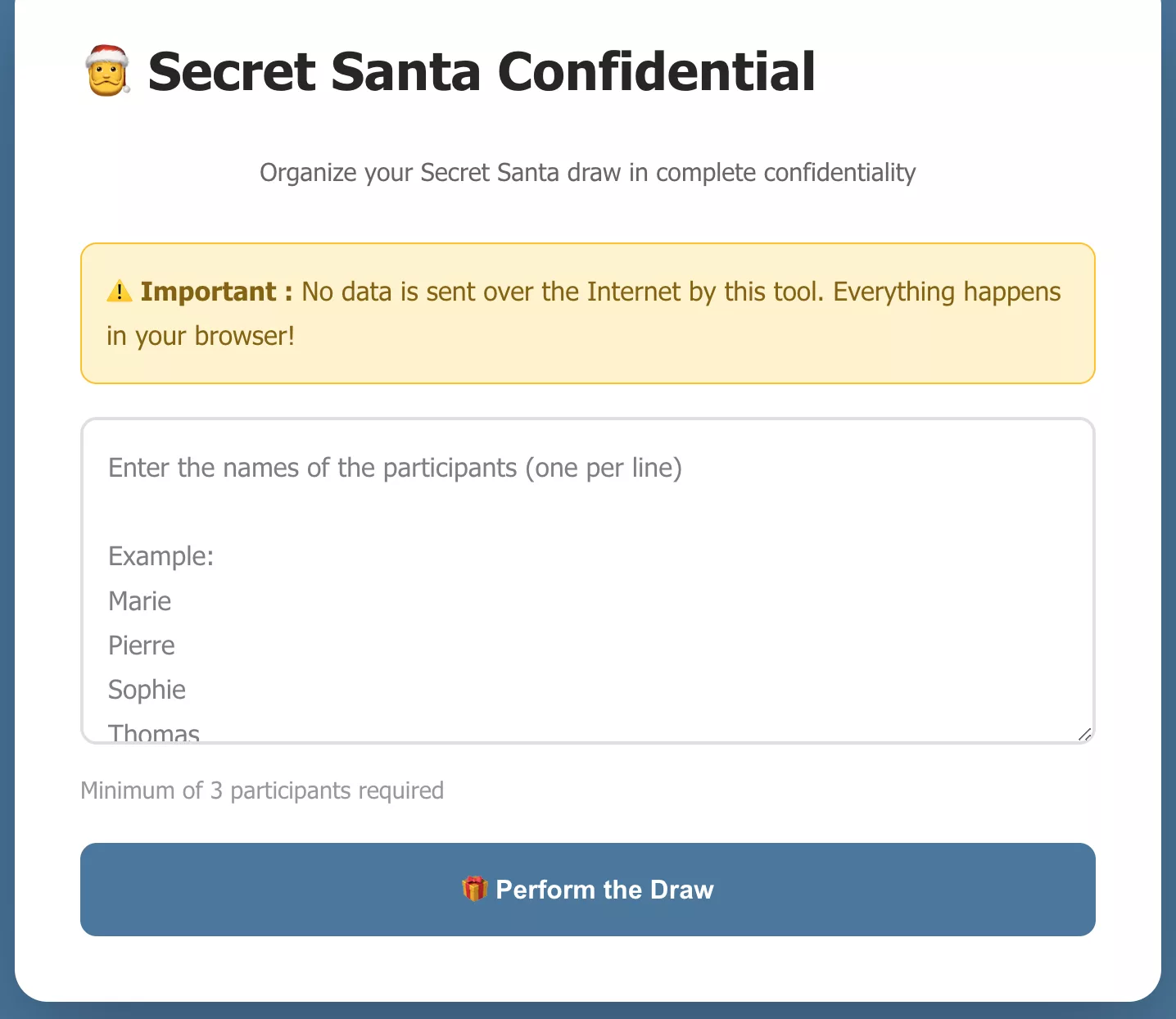 Free Secret Santa Draw 🤫 – No Email Required & Fast