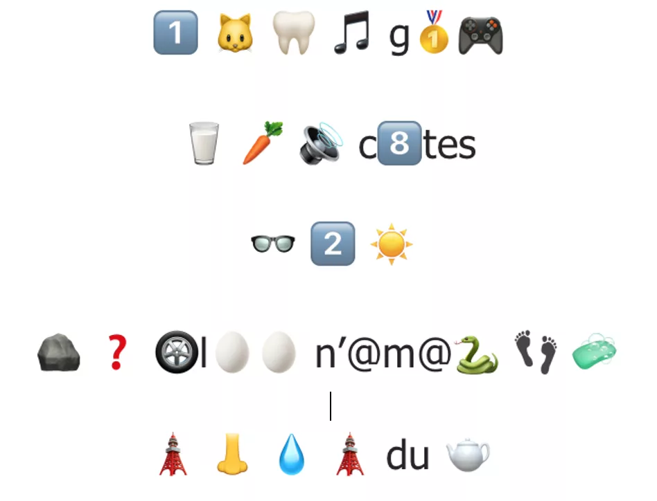 Questions rébus émojis