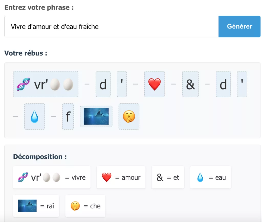 creer rebus emoji